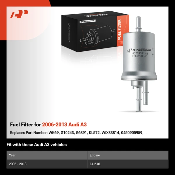 Fuel Filter for 2006-2013 Audi A3