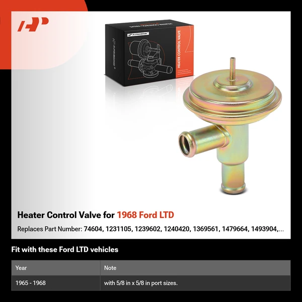 Heater Control Valve for 1968 Ford LTD