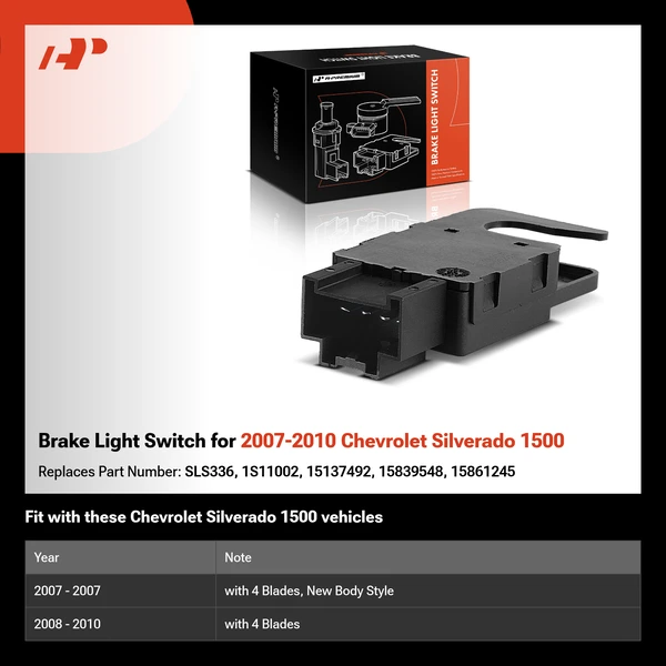 Brake Light Switch for 2007-2010 Chevrolet Silverado 1500