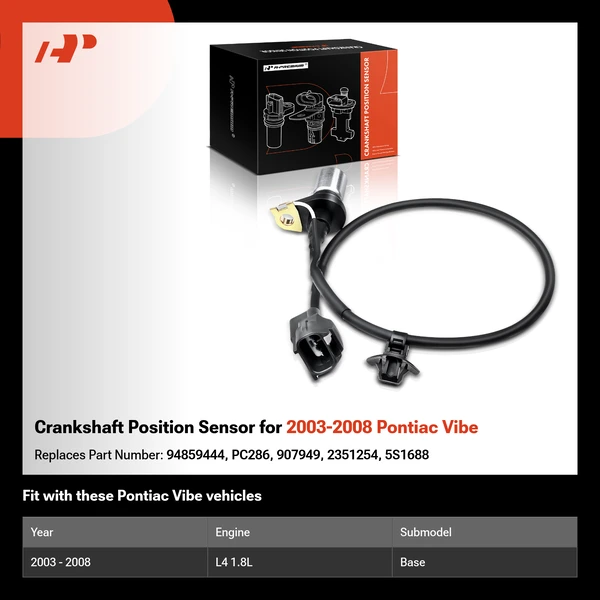 Crankshaft Position Sensor for 2003-2008 Pontiac Vibe