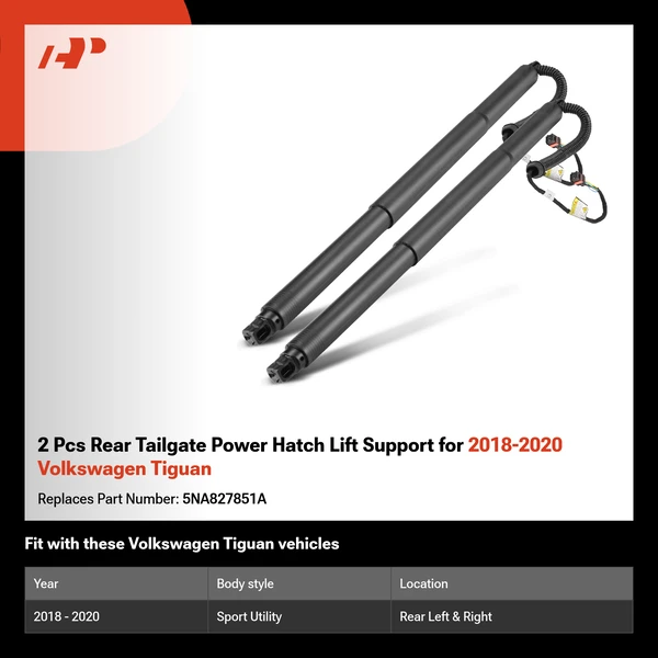 2 Pcs Rear Tailgate Power Hatch Lift Support for 2018-2020 Volkswagen Tiguan