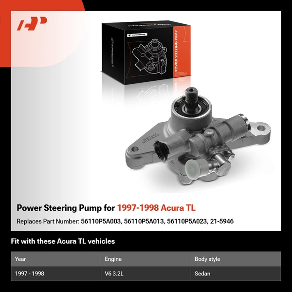 Power Steering Pump for 1997-1998 Acura TL