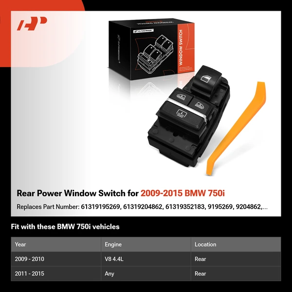 Rear Power Window Switch for 2009-2015 BMW 750i