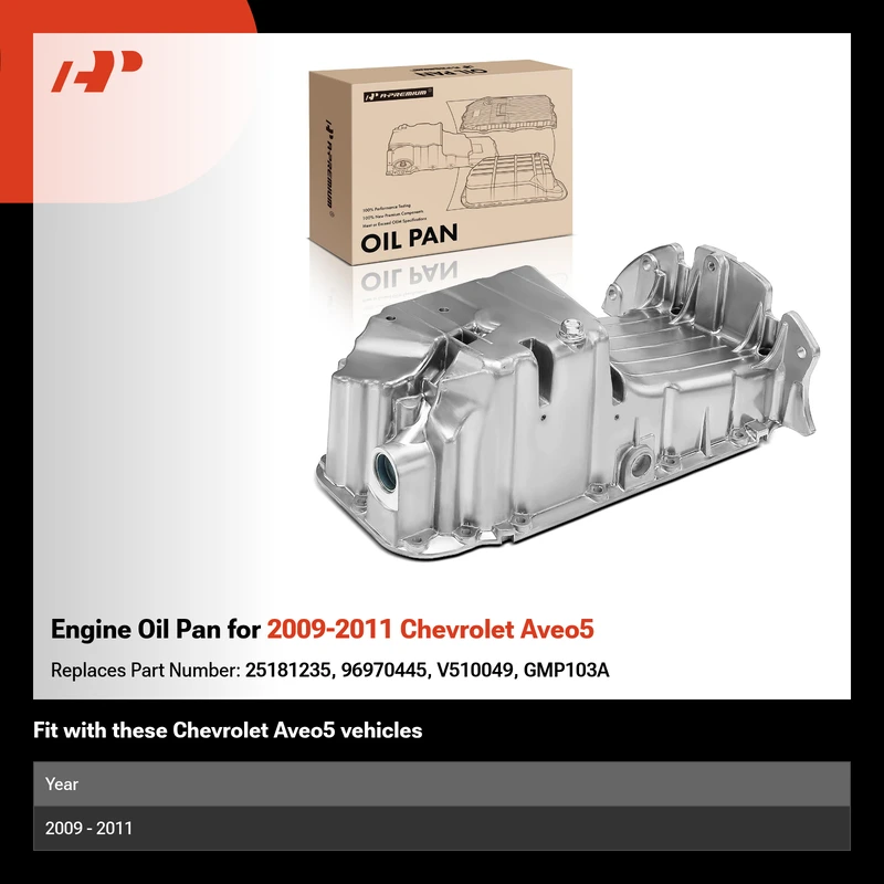 Engine Oil Pan for 2009-2011 Chevrolet Aveo5