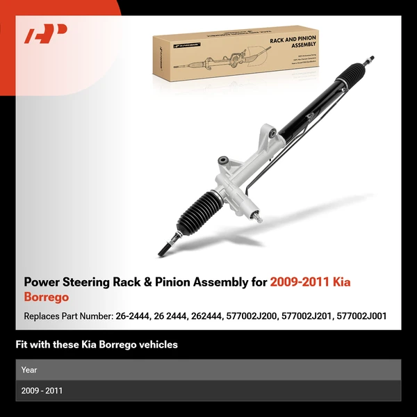 Power Steering Rack & Pinion Assembly for 2009-2011 Kia Borrego