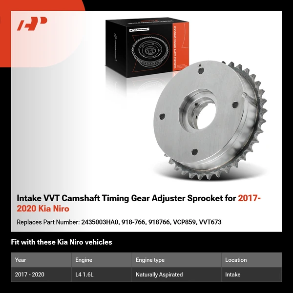 Intake VVT Camshaft Timing Gear Adjuster Sprocket for 2017-2020 Kia Niro