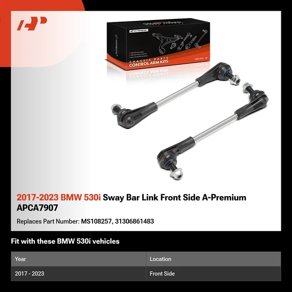 2017-2023 BMW 530i Sway Bar Link Front Side A-Premium APCA7907