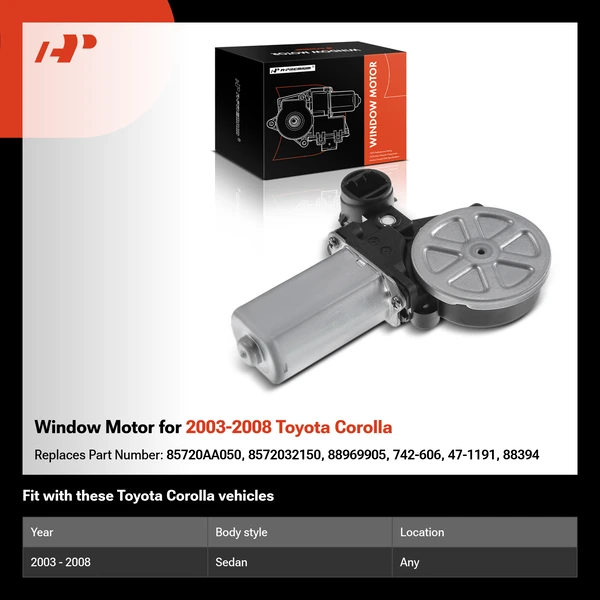 Window Motor for 2003-2008 Toyota Corolla