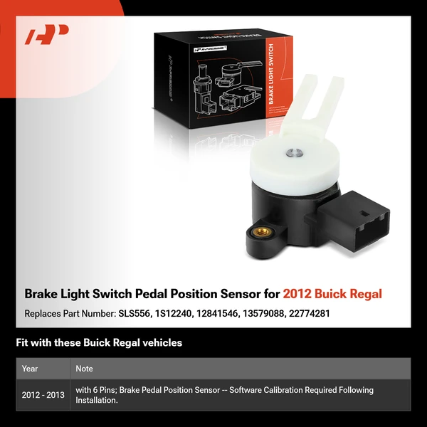 Brake Light Switch Pedal Position Sensor for 2012 Buick Regal