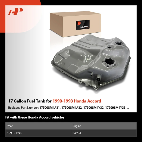 17 Gallon Fuel Tank for 1990-1993 Honda Accord