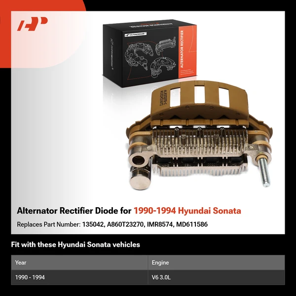 Alternator Rectifier Diode for 1990-1994 Hyundai Sonata