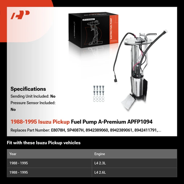 1988-1995 Isuzu Pickup Fuel Pump A-Premium APFP1094