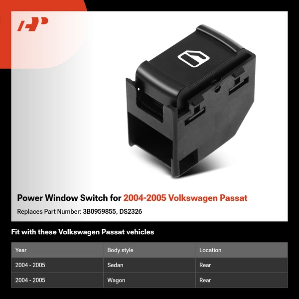 Power Window Switch for 2004-2005 Volkswagen Passat
