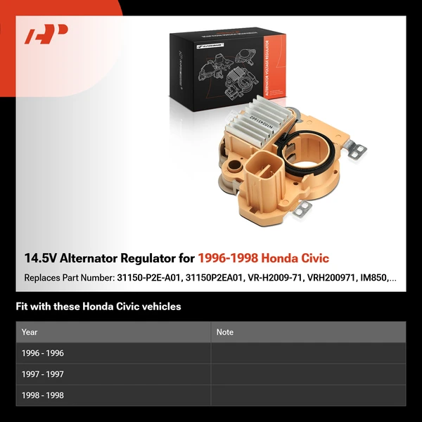 14.5V Alternator Regulator for 1996-1998 Honda Civic