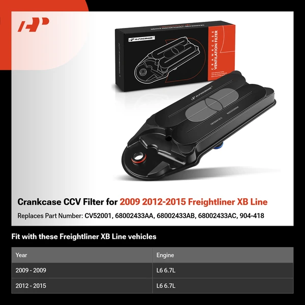 Crankcase CCV Filter for 2009 2012-2015 Freightliner XB Line