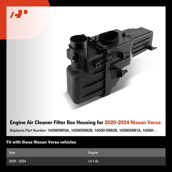 Engine Air Cleaner Filter Box Housing for 2020-2024 Nissan Versa