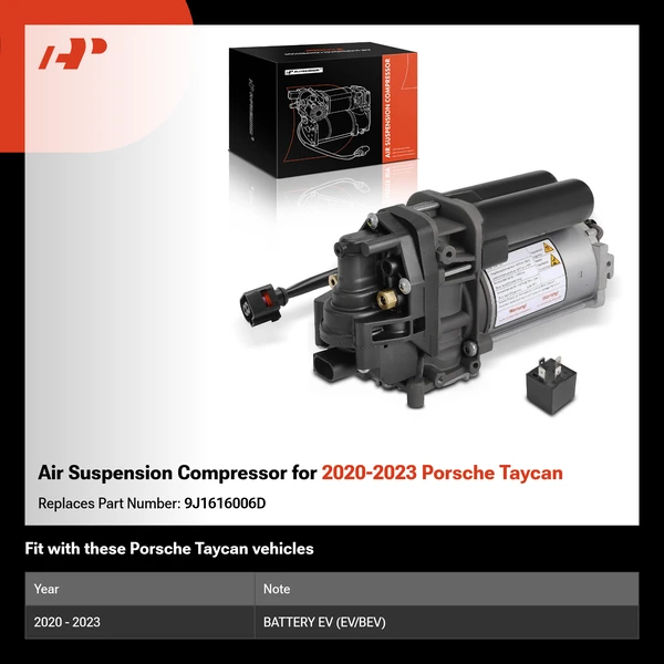 Air Suspension Compressor for 2020-2023 Porsche Taycan