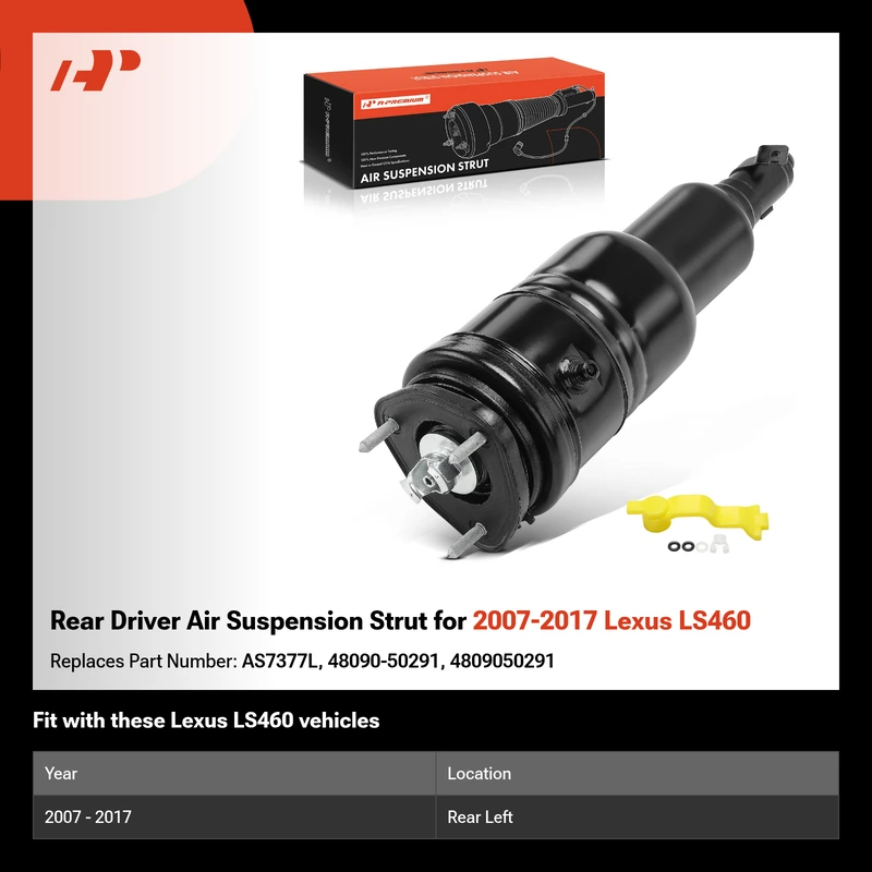 Rear Driver Air Suspension Strut for 2007-2017 Lexus LS460