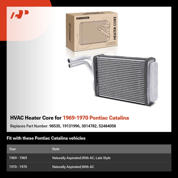 HVAC Heater Core for 1969-1970 Pontiac Catalina