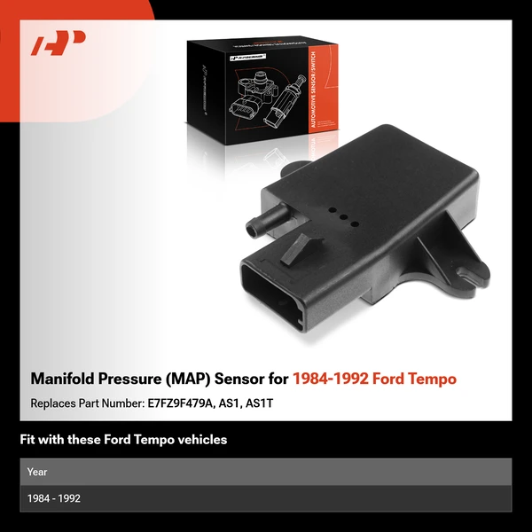 Manifold Pressure (MAP) Sensor for 1984-1992 Ford Tempo