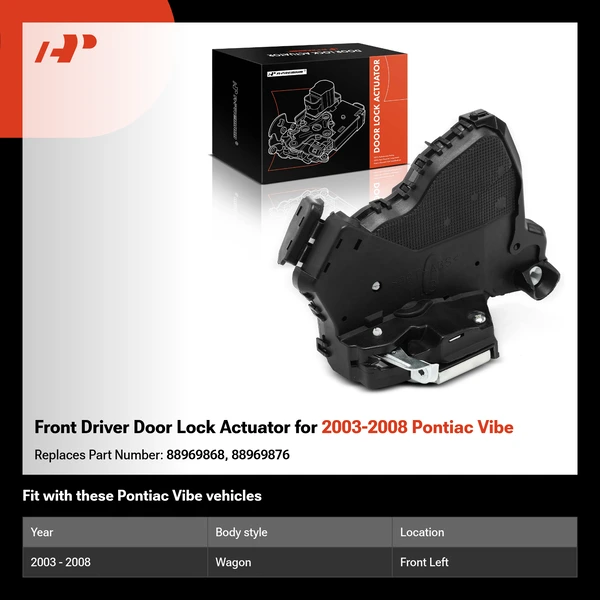 Front Driver Door Lock Actuator for 2003-2008 Pontiac Vibe