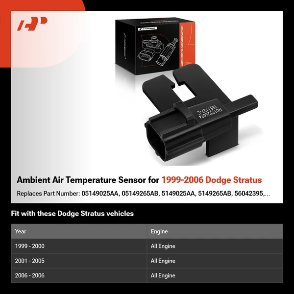 Ambient Air Temperature Sensor for 1999-2006 Dodge Stratus
