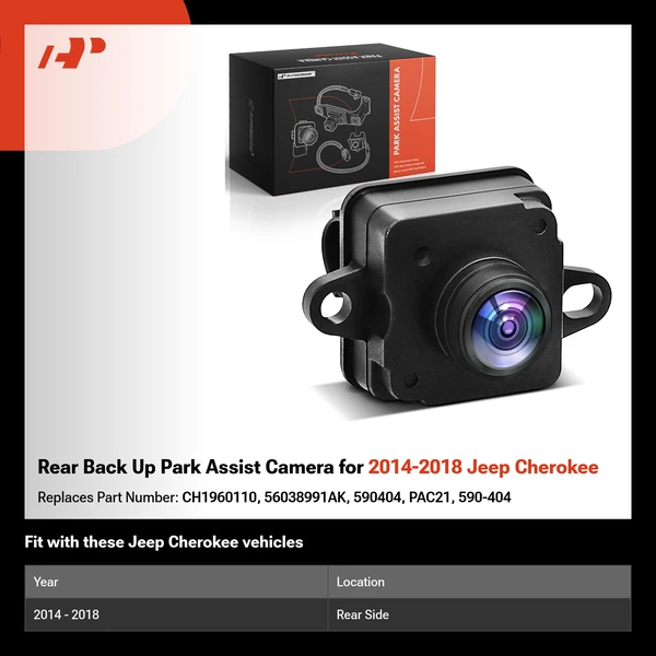 Rear Back Up Park Assist Camera for 2014-2018 Jeep Cherokee