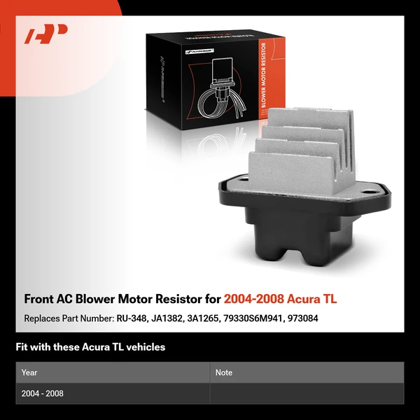 Front AC Blower Motor Resistor for 2004-2008 Acura TL