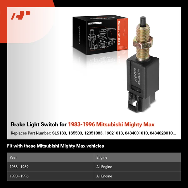 Brake Light Switch for 1983-1996 Mitsubishi Mighty Max