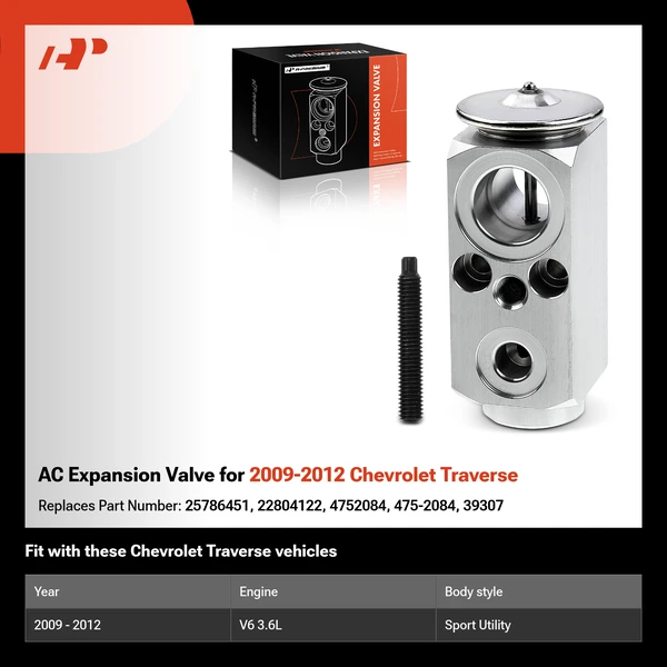 AC Expansion Valve for 2009-2012 Chevrolet Traverse