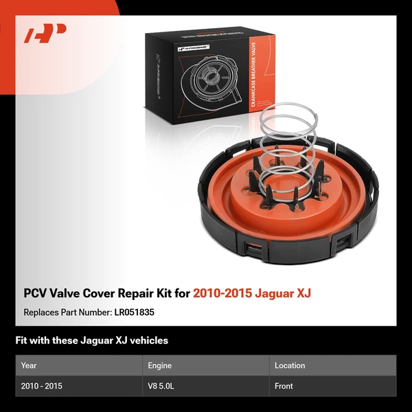 PCV Valve Cover Repair Kit for 2010-2015 Jaguar XJ