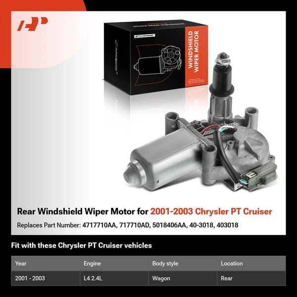 Rear Windshield Wiper Motor for 2001-2003 Chrysler PT Cruiser