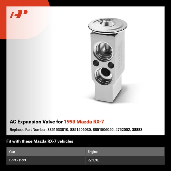 AC Expansion Valve for 1993 Mazda RX-7