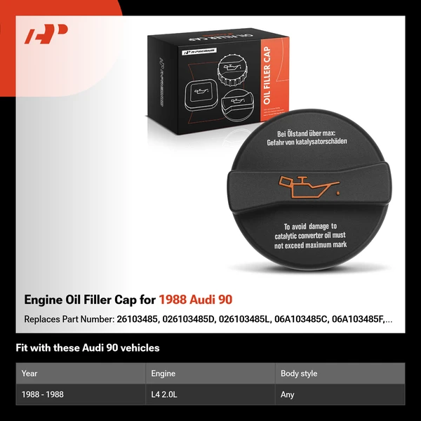 Engine Oil Filler Cap for 1988 Audi 90