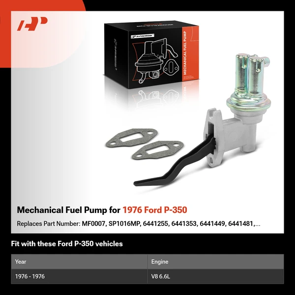 Mechanical Fuel Pump for 1976 Ford P-350