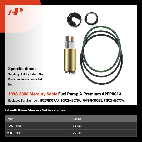 1998-2000 Mercury Sable Fuel Pump A-Premium APFP0013