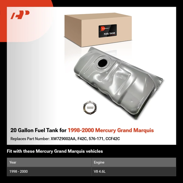 20 Gallon Fuel Tank for 1998-2000 Mercury Grand Marquis