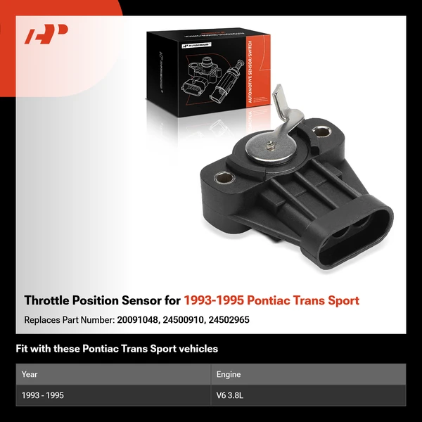 Throttle Position Sensor for 1993-1995 Pontiac Trans Sport