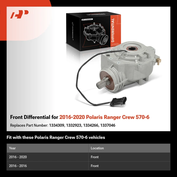 Front Differential for 2016-2020 Polaris Ranger Crew 570-6
