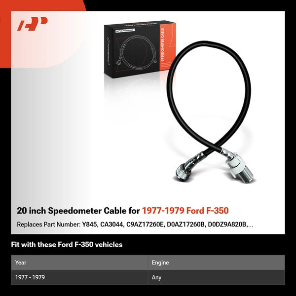 20 inch Speedometer Cable for 1977-1979 Ford F-350