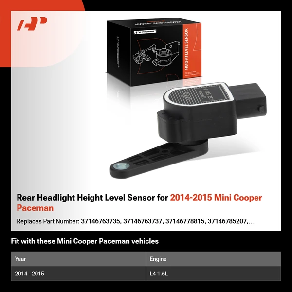 Rear Headlight Height Level Sensor for 2014-2015 Mini Cooper Paceman