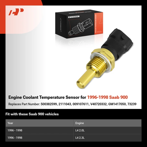 Engine Coolant Temperature Sensor for 1996-1998 Saab 900