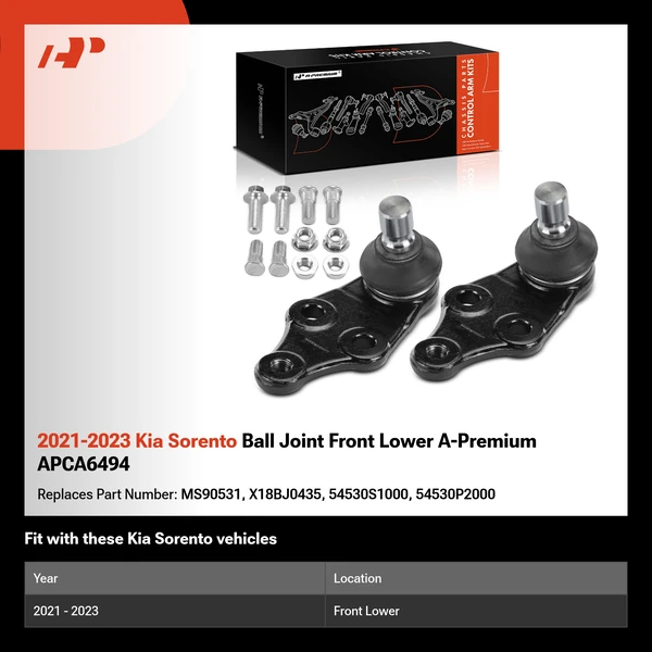 2021-2023 Kia Sorento Ball Joint Front Lower A-Premium APCA6494