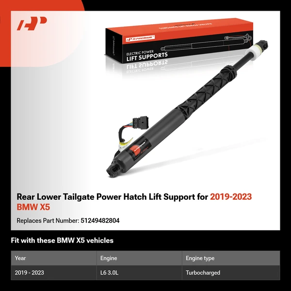 Rear Lower Tailgate Power Hatch Lift Support for 2019-2023 BMW X5