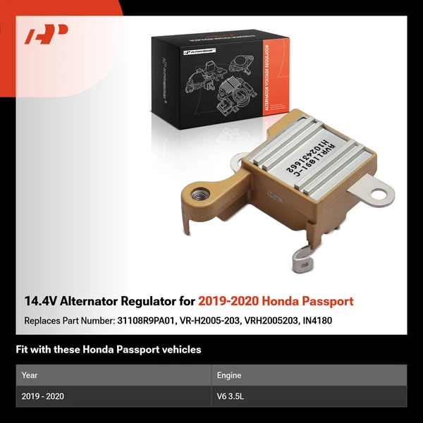 14.4V Alternator Regulator for 2019-2020 Honda Passport