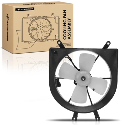 Left Engine Radiator Cooling Fan Assembly with Shroud