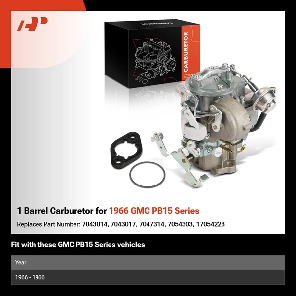1 Barrel Carburetor for 1966 GMC PB15 Series