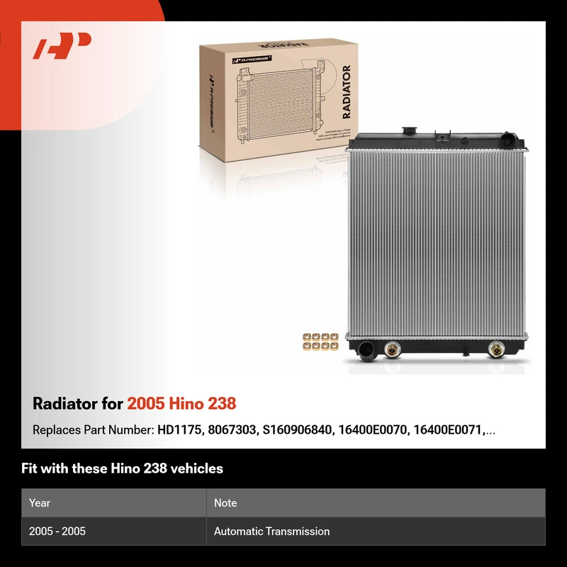 Radiator for 2005 Hino 238