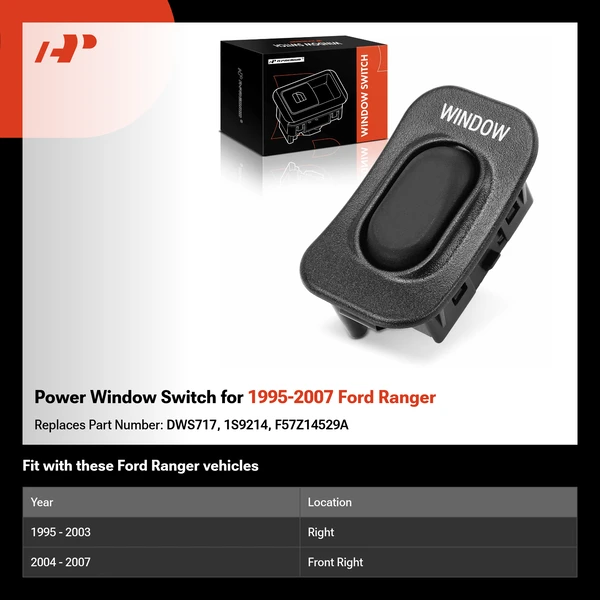 Power Window Switch for 1995-2007 Ford Ranger