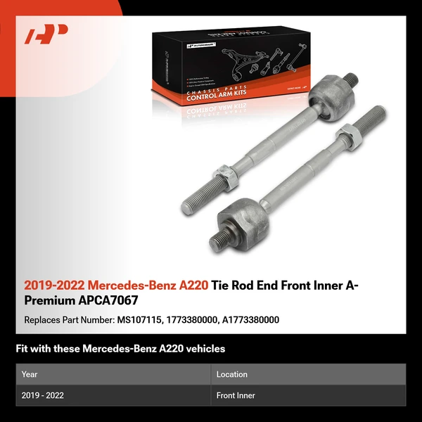 2019-2022 Mercedes-Benz A220 Tie Rod End Front Inner A-Premium APCA7067